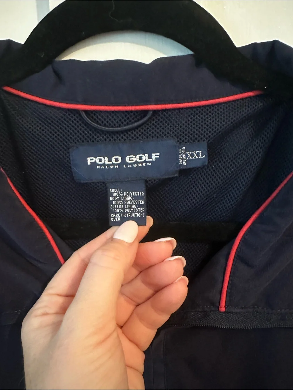Polo Golf by Ralph Lauren Men's Navy Lightweight Half-Zip Jacket
